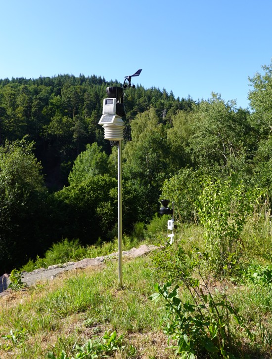 Weather station Kullenmühle in July 2026